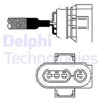 Delphi ES10403-12B1 Lambdasonde Vorne FÜR Audi VW