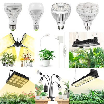 Oldmoom Pflanzenlampe LED - Vollspektrum Grow Light Mit Dimmer & Timer