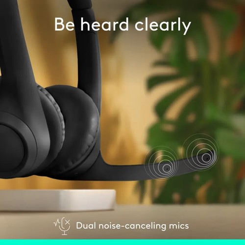 Logitech Zone 300 Wireless Bluetooth On‑Ear Headset – Noise‑Canceling Microphone - Afbeelding 2 van 3