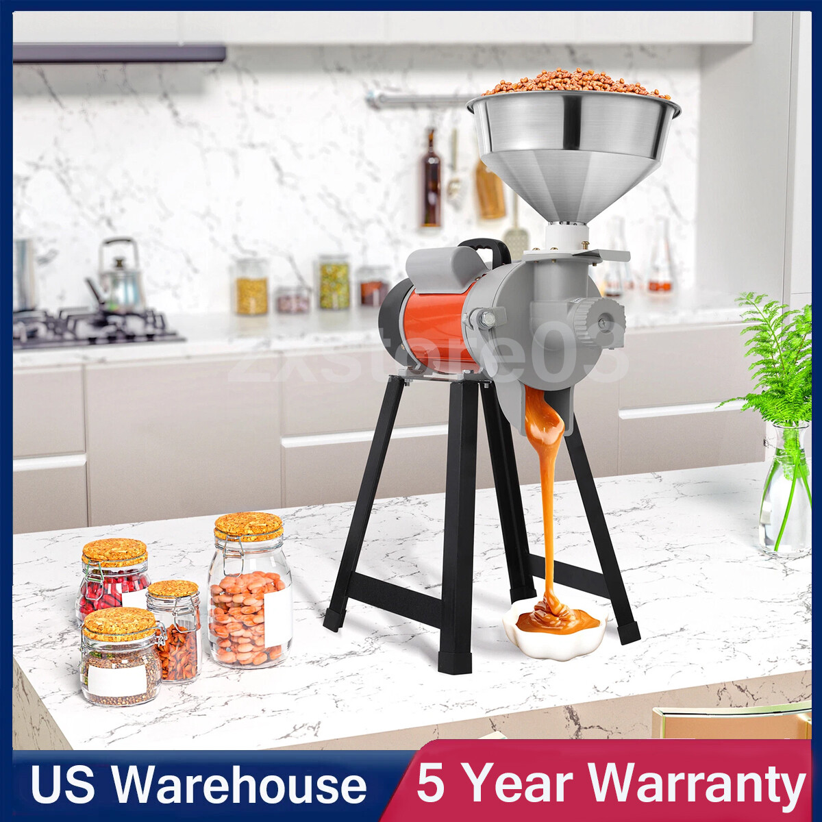 Máquina eléctrica de mantequilla de maní amoladora doméstica tuerca máquina rectificadora 110 V