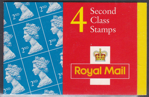 HA12b 4 x Briefmarken 2. Klasse Barcodeheftchen - Zylinder W4