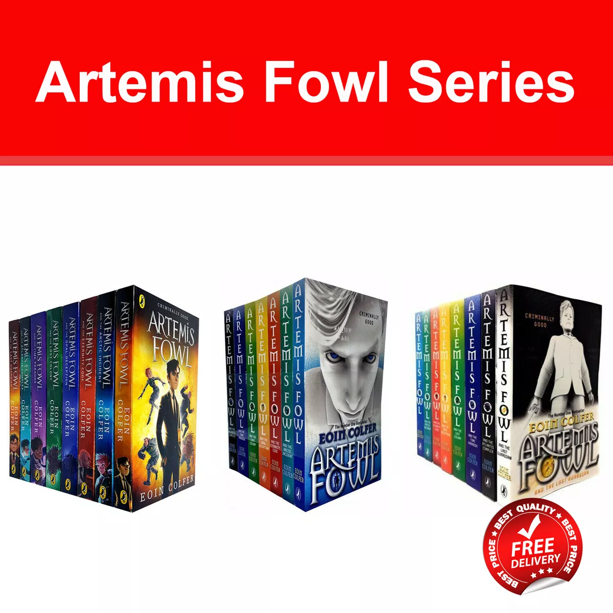 Artemis Fowl Series 8 Books Collection Set by Eoin Colfer NEW Criminally  Good