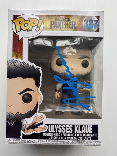 Andy Serkis AUTOGRAPH - Ulysses Klaue- Black Panther - Signed Funko Pop ACOA