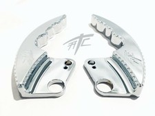 HAYABUSA CHROME DIAMOND CUT PASSENGER GRAB BAR HANDLE RAILS 2007 SUZUKI HAYABUSA