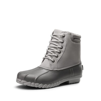 NORTIV Women's Winter Duck Boots Waterproof Insulated Rain Snow Boots SZ  GRA