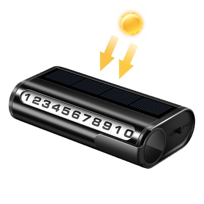 Car Temporary Parking Card Phone Number Plate Stop Dashboard Mount Accessories