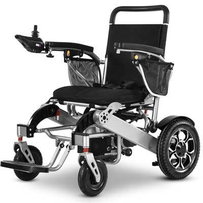 All Terrain Foldable Electric Wheelchair, Wide Seat Wheelchair, Support 330lbs