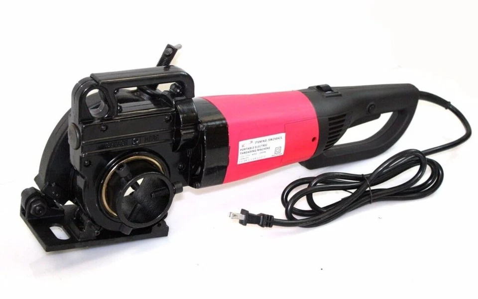 2 in 1 Reversible Electric Pipe Threader Threading Machine w/Cutter & 6 NPT Dies - Image 4 of 4