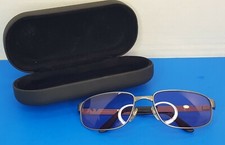 Vintage Emporio Armani 161-S 1265 59/18 125 Gray Metal Oval Sunglasses Italy Men