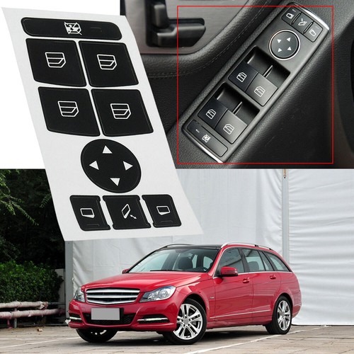 Cars Button Repair Stickers Fit For Mercedes Benz GLK350 C Class CLS C218 SLK - Bild 4 von 12