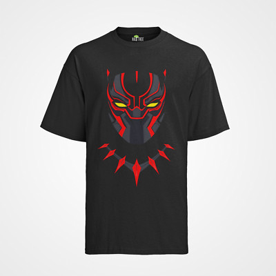 Bio Herren T-Shirt black panther wakanda forever Chadwick Boseman Marvel face