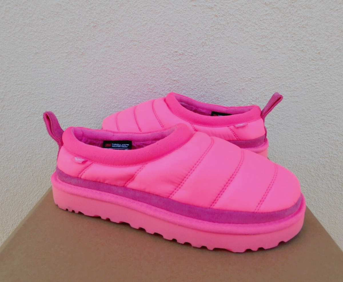 UGG TASMAN LTA PINK POLYESTER PUFF WOOL SLIPPERS SHOES  display picture 2