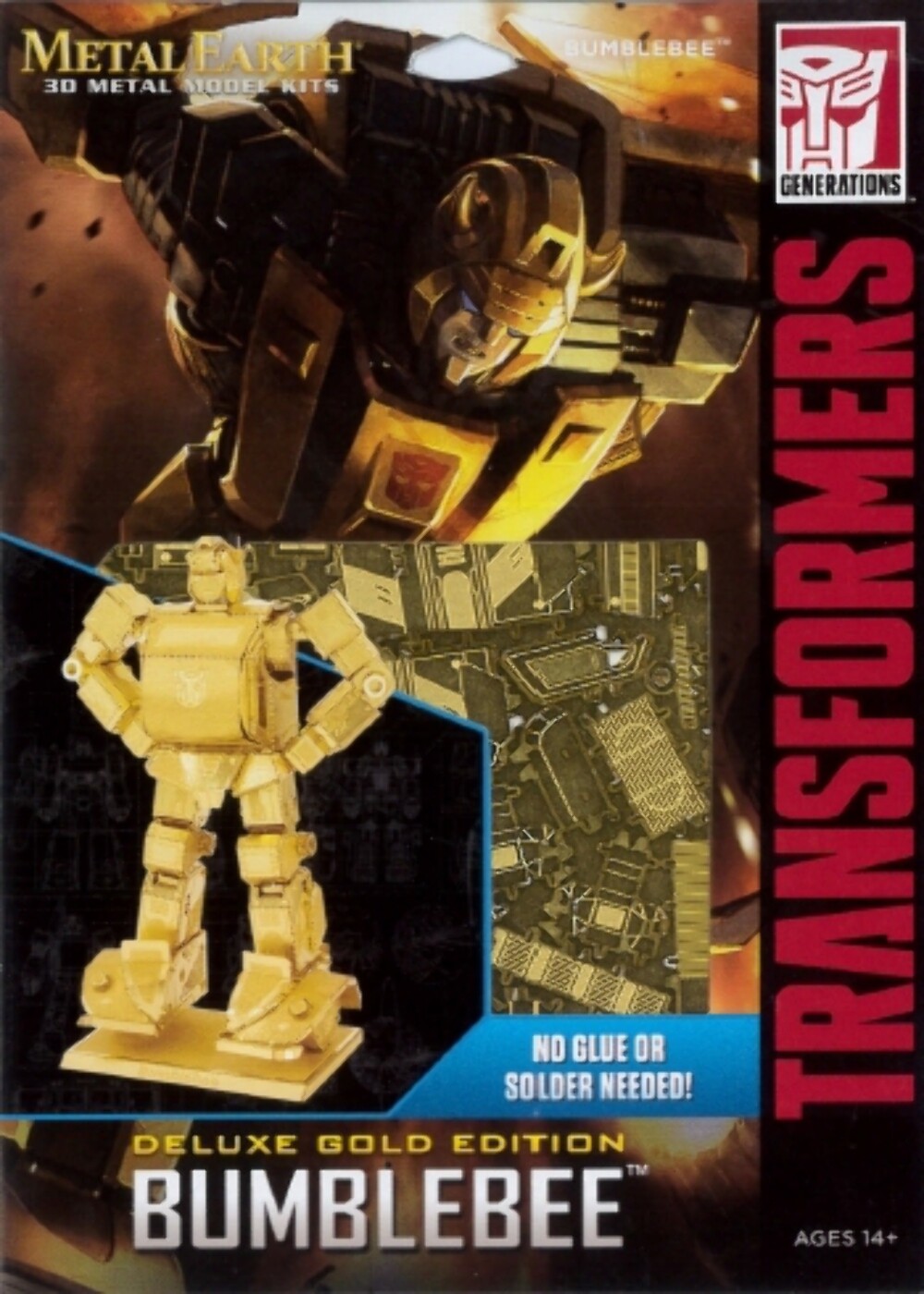 BUMBLEBEE GOLD VERSION TRANSFORMERS Metal Earth - Maqueta de Metal 3D