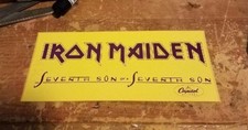 IRON MAIDEN STICKER NEW 1988 VINTAGE OOP RARE COLLECTIBLE RADIO PROMO