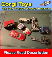 6x Mixed Vintage Corgi Toys Sold Only As Spares/ Repairs / Restoration USED #T4A