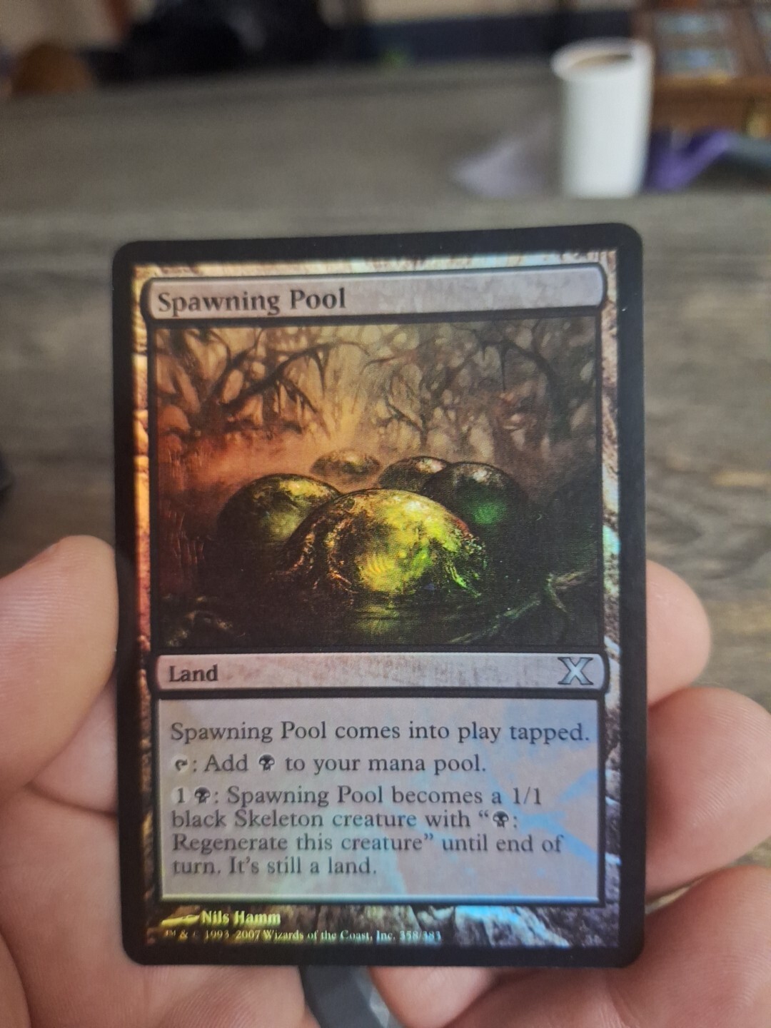 Magic The Gathering Tenth Edition Spawning Pool #358/383 Foil MTG TCG CCG 10th