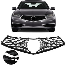 Fit  2018 2019 2020 Acura TLX Front Bumper Black Grille Grill Assembly 1PCS