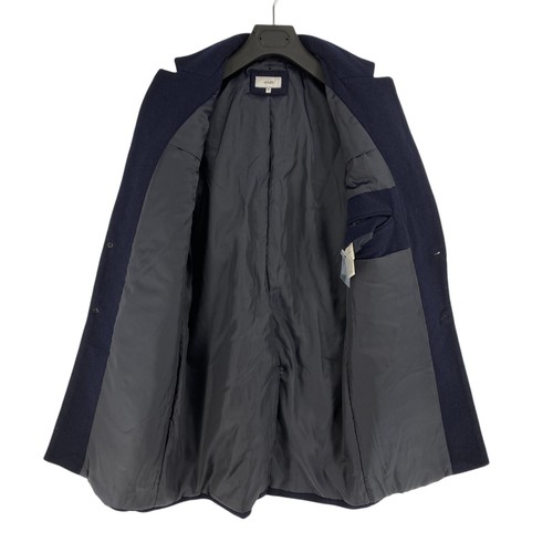 Jules Men Navy Blue Wool Blend Over Coat Jacket Size M - Picture 4 of 12