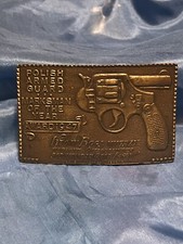 VINTAGE 1978 POLISH ARMED GUARD MARKSMEN OF THE YEAR BUCKLE
