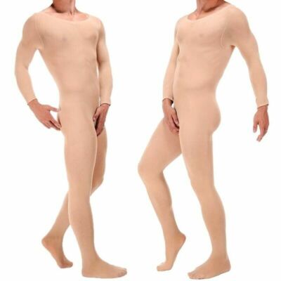 Men's Full Bodystockings Stretch Bodysuit Penis Sheath Jumpsuit Tights  Pantyhose | eBay