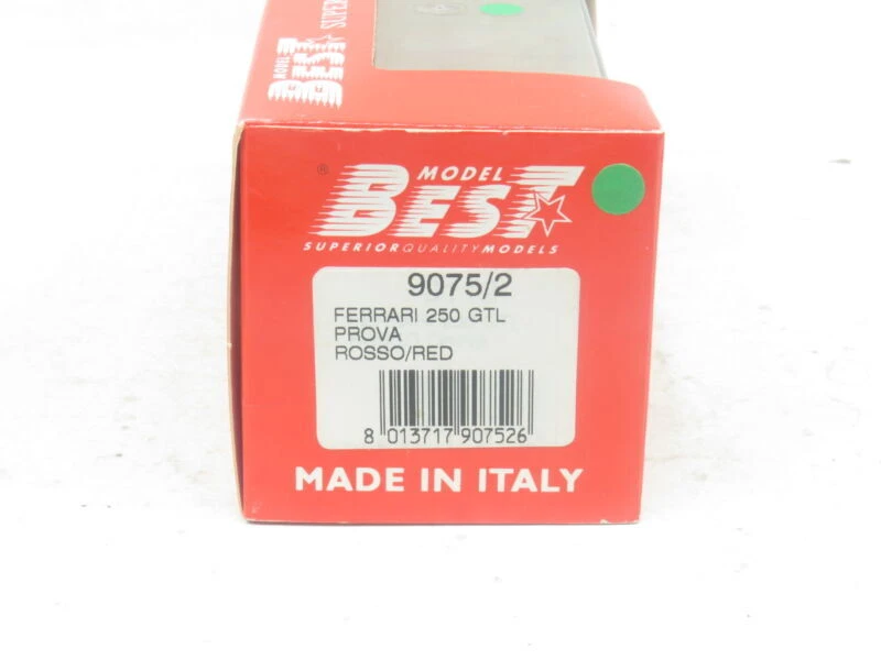 Best Modelli Pressofuso 9075/2 Ferrari 250 Gt Lusso Prova Rosso 1 43 Scala IN - Immagine 2 di 4