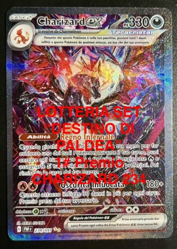 Pokemon 10 Carte Lotto  Destino Di Paldea Charizard (3v,vmax,holo Assicurat) - Picture 1 of 10