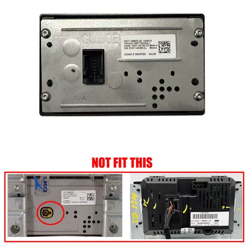 2016 - 2018 Ford Mustang OEM NEW 4" Sync Radio Info Display Screen JR3T-18B955 - Foto 2 di 8