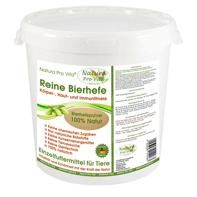 Bierhefe für Katzen Nahrungsergänzung Haut Fell Natura ProVita Bierhefe pur 500g