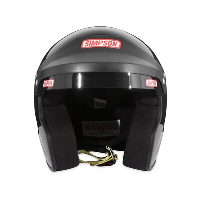 Simpson Racing Cruiser 2.0 Motorcycle/Race Helmet Black- XXL - DOT