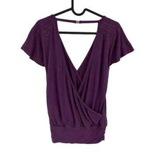 Camicetta WOWENY Donna Scollo A V Maniche Lunghe Arrotolabili - Tunica Con Coulisse, Taglio Slim, Pizzo E Anello Metallico