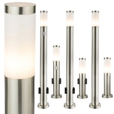 LED Standleuchte Pollerleuchte Wegeleuchte Steckdose Bewegungssensor E27 230V