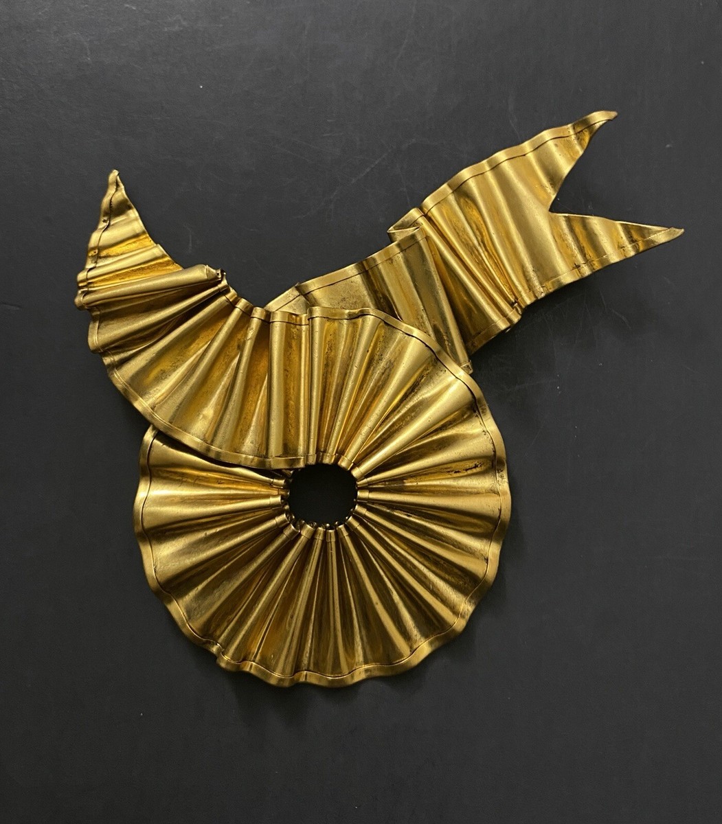 Designer Patrick Retif Paris Gold Tone Large Brooch 4” | eBay