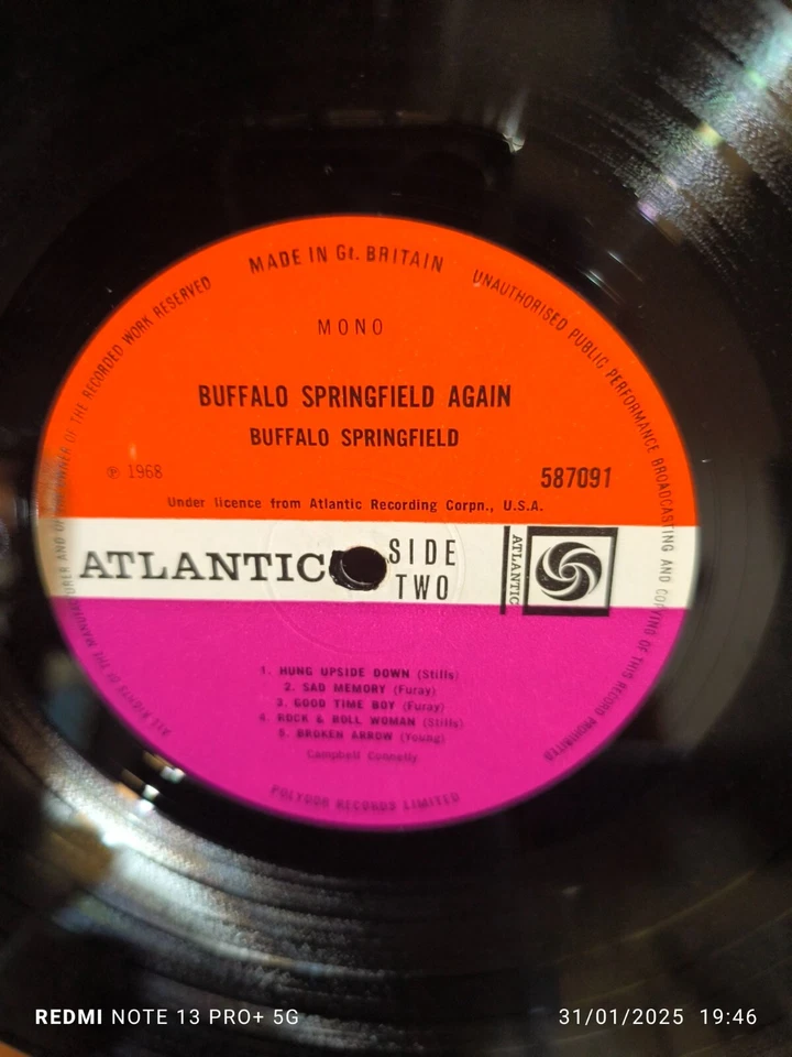 BUFFALO SPRINGFIELD "BUFFALO SPRINGFIELD AGAIN" -LP ORIGINAL UK (1968)- - Photo 4/4