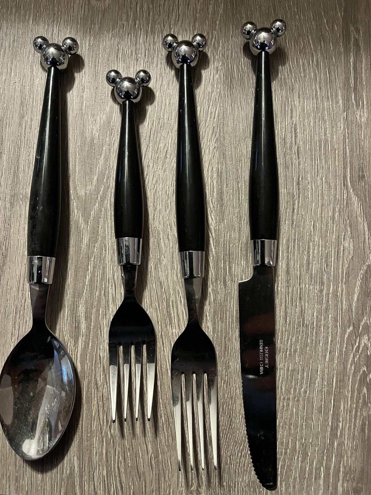 Mickey Mouse Silverware Set With Caddy