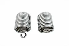 Chrome Auxiliary Seat Spring Set for Harley Davidson by V-Twin
