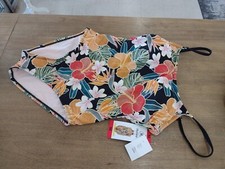 Hurley Women's Tropical Floral Print One Piece Swimsuit Size M