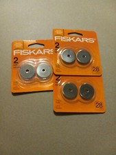 Fiskars 28mm 2 Pack Rotary Blade Replacement Blades Lot Of 3 