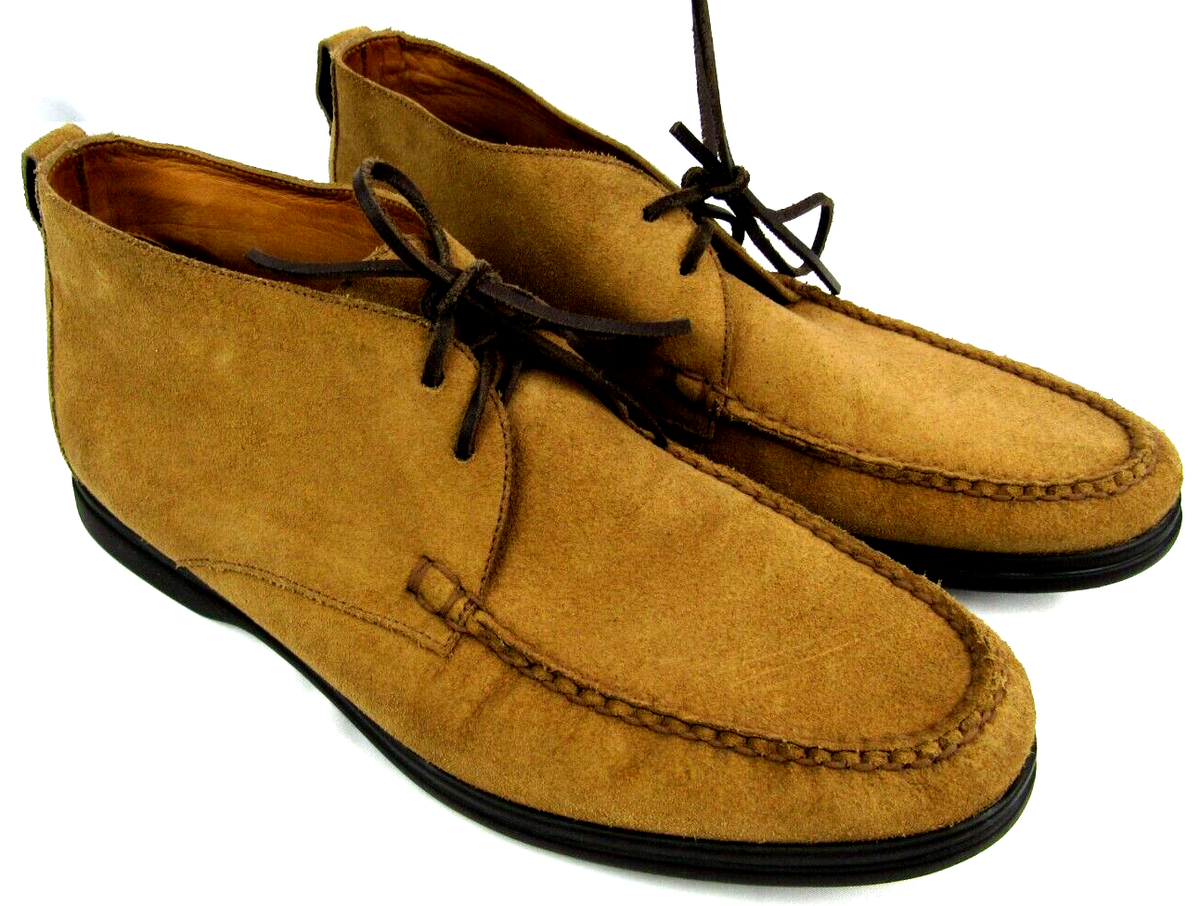 Peter Millar Boat Shoes Mens Size 11.5M Brown Leather Lace Up PETER MILLAR SEASIDE WASHED CANVAS BOAT SHOES | Mercari main image 3