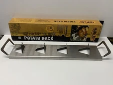 Man-Law Barbeque Grill Baked Potato Rack Stainless Steel 17.75" x 3.75"  MAN-PR1