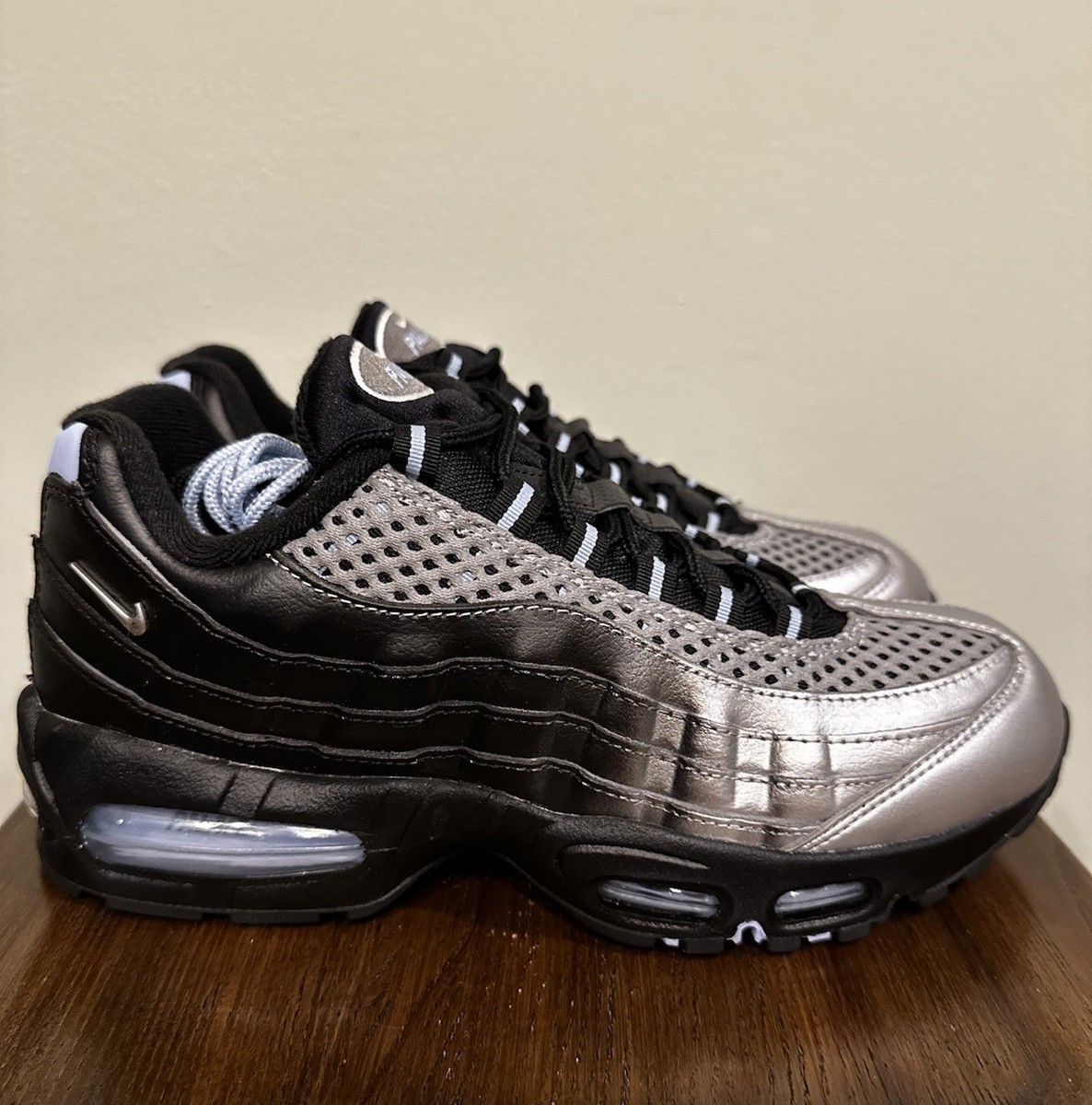 Nike Palace Air Max 95 Big Bubble Mens Size 7.5 Metallic Silver
