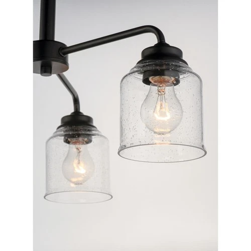 Maxim Lighting 12260CDBK Acadia 3 Light 20 inch Black Chandelier Ceiling Light - Picture 5 of 6