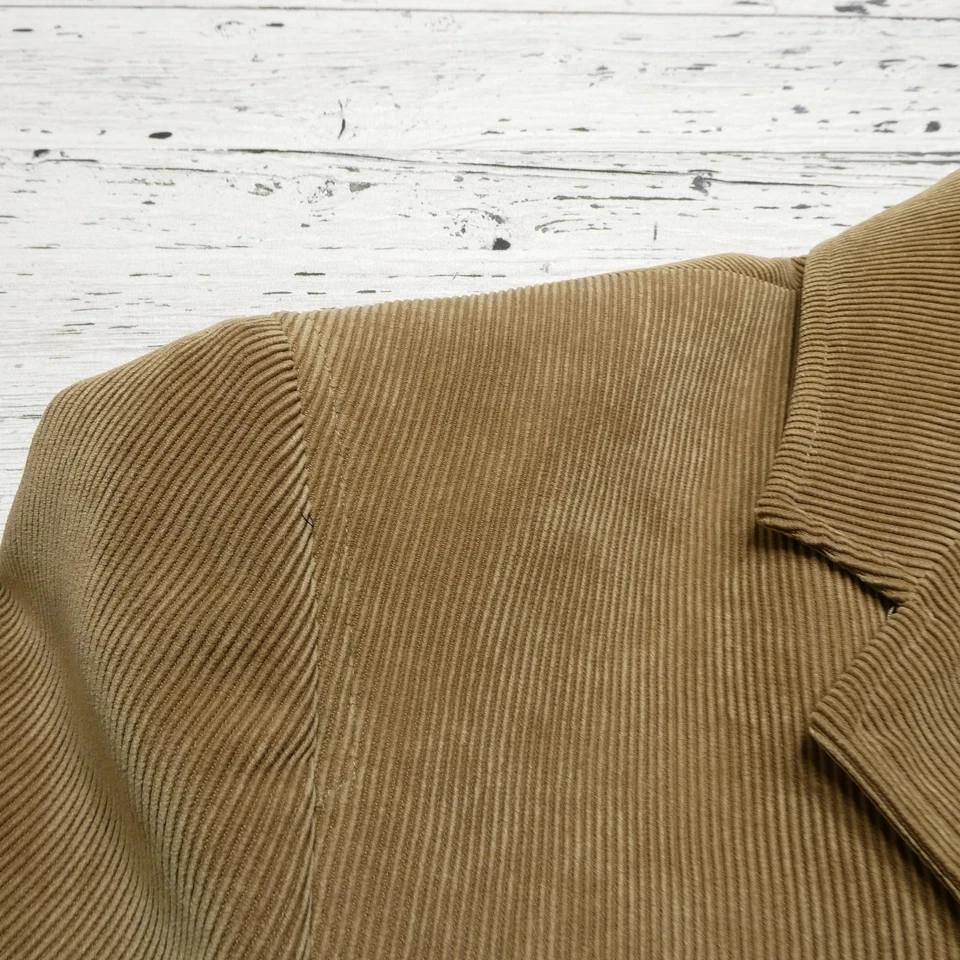 Blazer LaCrosse Masculino 50R Veludo Bronzeado Casaco Esportivo Feito nos EUA Bill's Toggery - Imagem 3 de 4