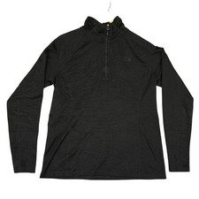 The North Face Pullover Womens Large Black Quarter Zip Long Sleeve Active
