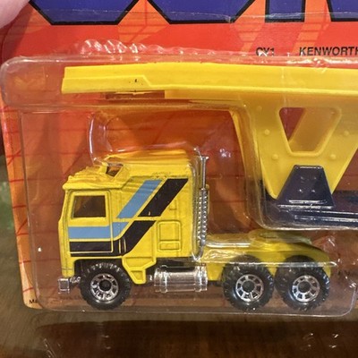 Matchbox Convoy 1982 CY1 Kenworth Car Transporter Rare Yellow Blue