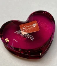 Baccarat Zinzin Heart Red Crystal Decorative object Made in France