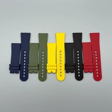 23mm FKM Rubber Watch Strap Band For Blancpain Fifty Fathoms 5000 5015 5054