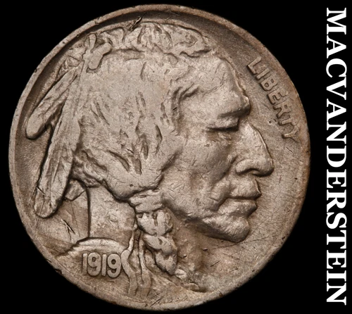 1919 Buffalo Nickel-Extra Fine Scarce Better Date No Reserve #i5750