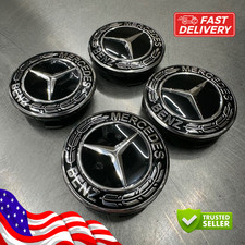 4 Pcs For Mercedes Wheel Center Caps Hubcap 75mm 4 Pcs For Mercedes Wheel Center Caps Hubcap 75mm