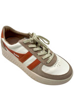 Gola Women's Grandslam Pure Low-Top Sneaker White Blossom/Hot Coral
