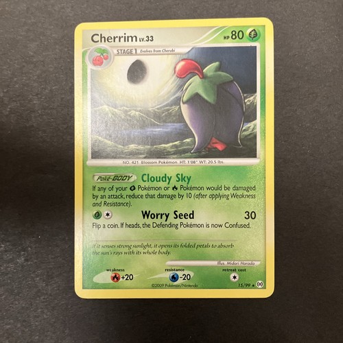 Cherrim Pokemon TCG Arceus Rare Card #15/99 MP